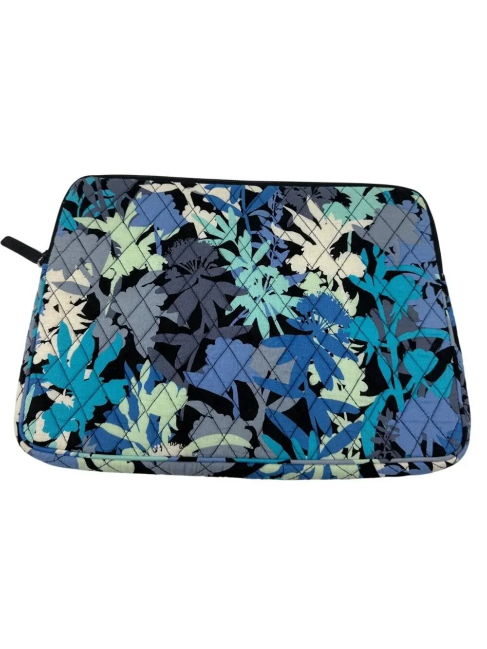 Vera Bradley Quilted Floral Laptop Sleeve With Zippered Closure